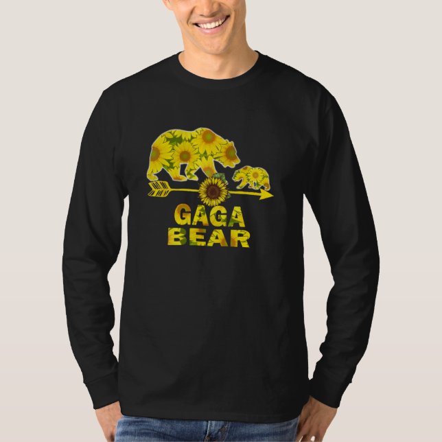 Camiseta Gaga Bear Sunflowers  Sunflowers  For Women Men (Anverso)