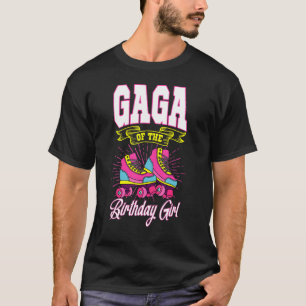 Camiseta Gaga De Los Patines De Patinaje De Chica De Cumple