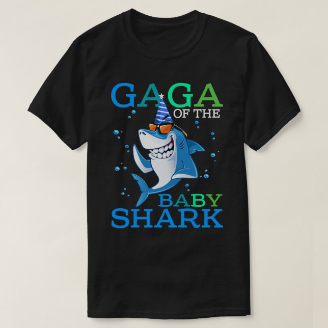 Camiseta GAGA Del Hermano Tiburón Nacimiento Del Bebé Shir (Diseño del anverso)