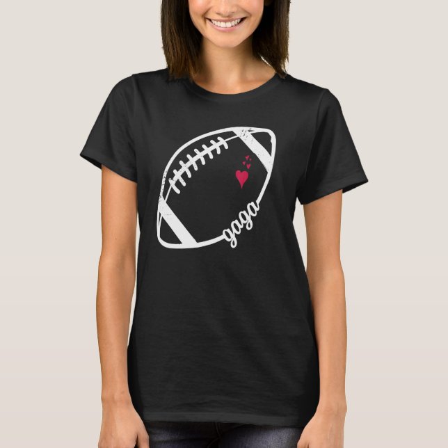 Camiseta Gaga lindo con los hombres del fútbol femenino (Anverso)