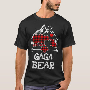 Camiseta Gaga Navidades del oso Pajama Red Plaid Buffalo Fa