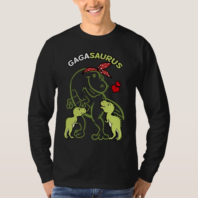 Camiseta Gagasaurus Gaga 2 Kids Dinosaur Mother's Day (Anverso)
