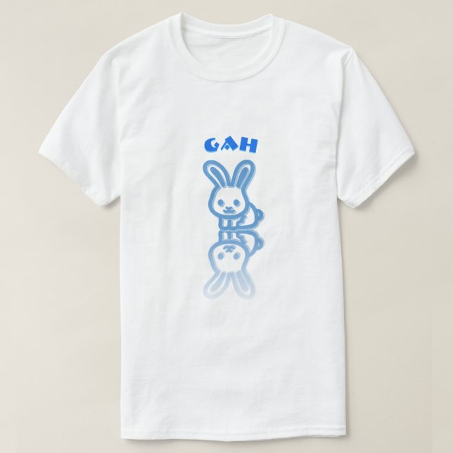 Camiseta Gah - conejo adentro (Diseño del anverso)