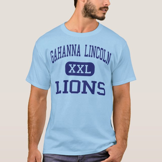 Camiseta Gahanna Lincoln - leones - alto - Gahanna Ohio (Anverso)