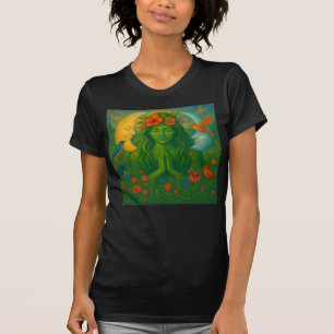 Camiseta Gaia Armonía del Sol y la Luna – Diosa Sagrada de