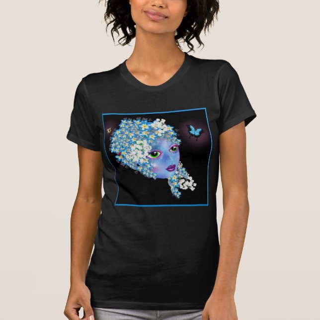 Camiseta Gaia Tierra Madre Pagan Fantasma Arte de LeahG (Anverso)