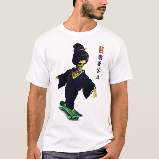 Camiseta Gaikotsu Geisha de patinaje en ropa urbana japones