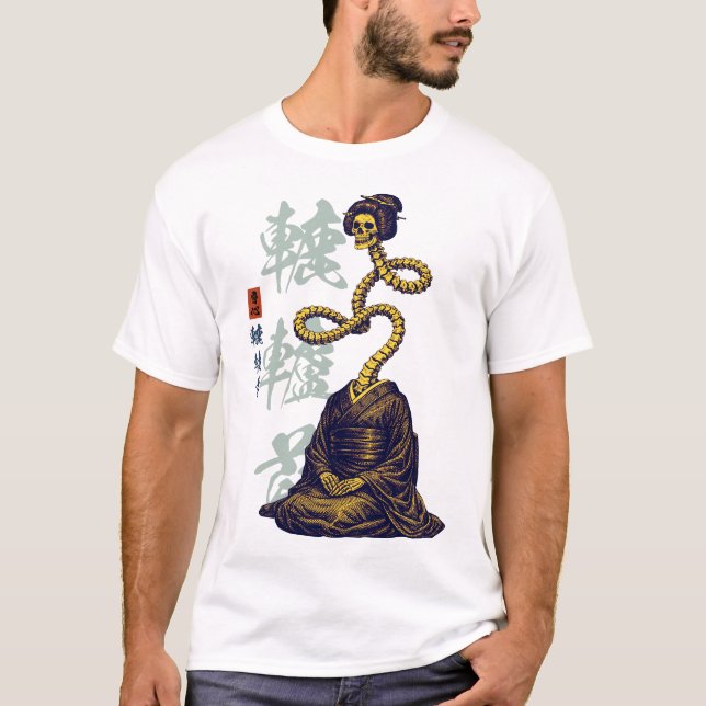 Camiseta Gaikotsu Rokurokubi Long Neck Japanese Streetwear (Anverso)