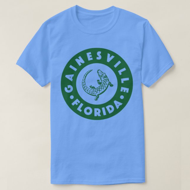 Camiseta Gainesville Florida Circle Green (Diseño del anverso)
