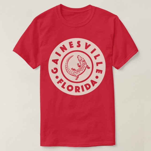 Camiseta Gainesville Florida Circle Tan (Diseño del anverso)