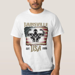 Camiseta Gainsville Estados Unidos Estrellas Y Stripes Body