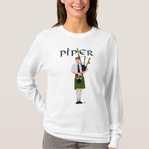 Camiseta Gaitero de Cuadros Verde PIPER
