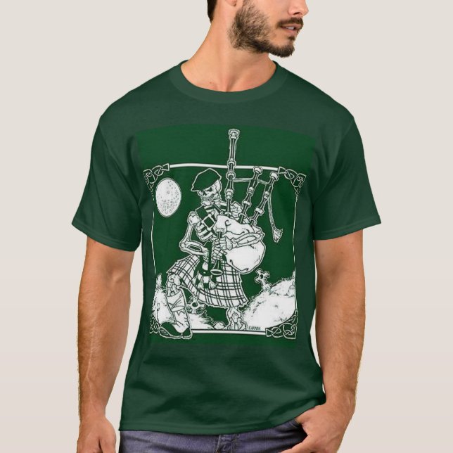 Camiseta Gaitero esquelético (Anverso)