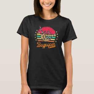 Camiseta Gaitero Tocando Gaita Escocesa Kilt