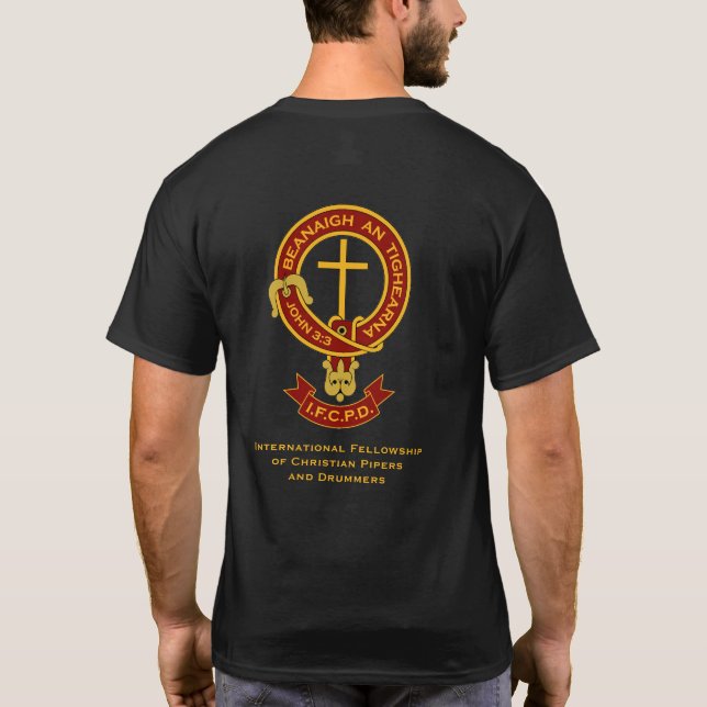 Camiseta Gaiteros y baterías cristianos - IFCPD (Reverso)