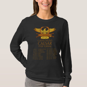 Camiseta Gaius Iulius Caesar Iter Terrae Antigua Roma SPQ