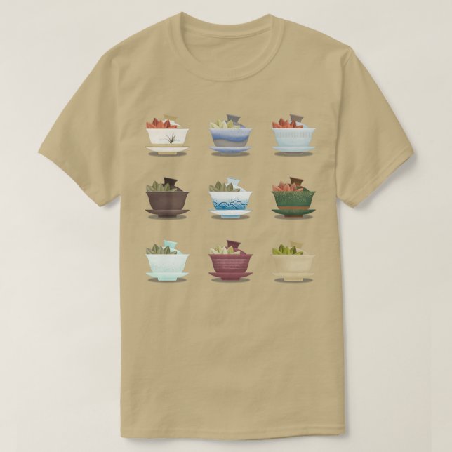Camiseta Gaiwan de cerámica china para sostener un cerema d (Diseño del anverso)