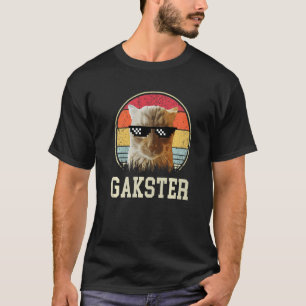 Camiseta Gakster Meme amante del gato retro atardecer Gakst