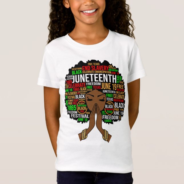 Camiseta Gal Melanin de Sista Negro Mujer Junetdecia Reina (Anverso)