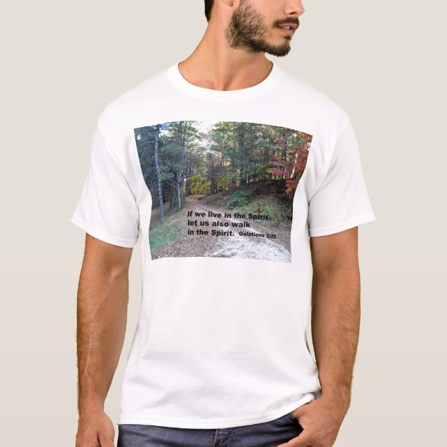 Camiseta Galaciones 5:25 Si vivimos en el Espíritu... (Anverso)