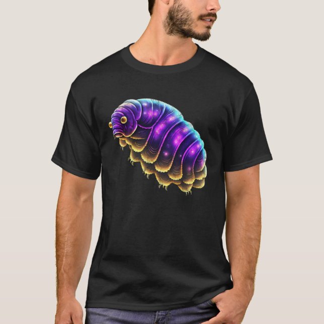 Camiseta Galactic tardigrade universe cosmos water bear vin (Anverso)