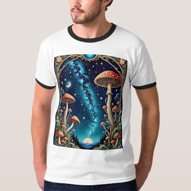 Camiseta Galáctica de la Selva de champiñones (Anverso)