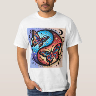 Camiseta Galáctica de Mariposa Celestial Estética