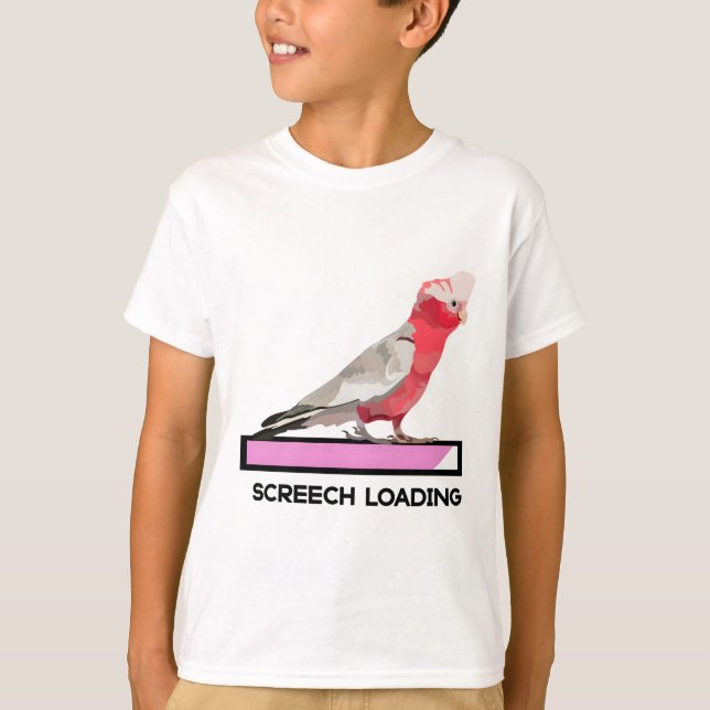 Camiseta Galah: La vibrante Cockatoo rosa y gris de Austr (Anverso)