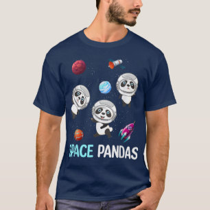 Camiseta Galaicas De Viaje Del Planeta Astronauta De Pandas