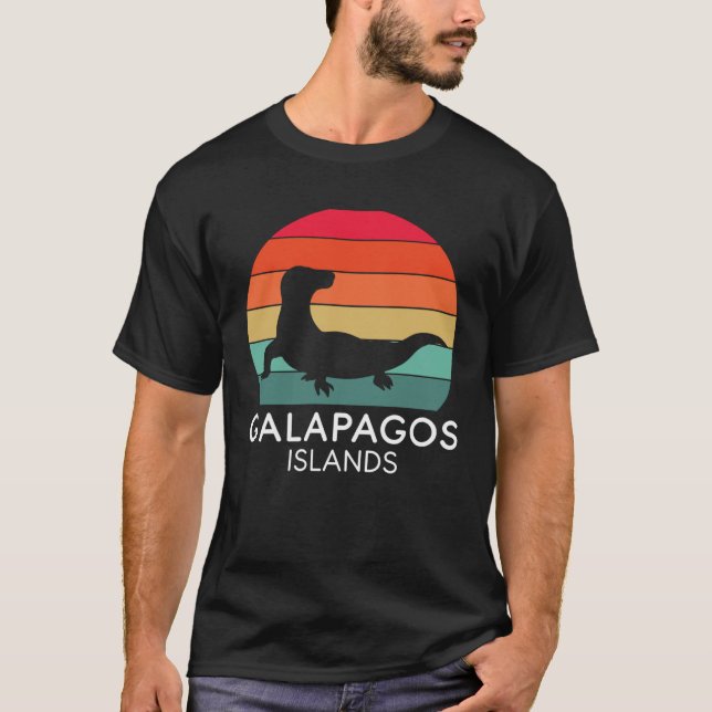 Camiseta Galapagos Islands National Park Lizard Ecuador Oce (Anverso)