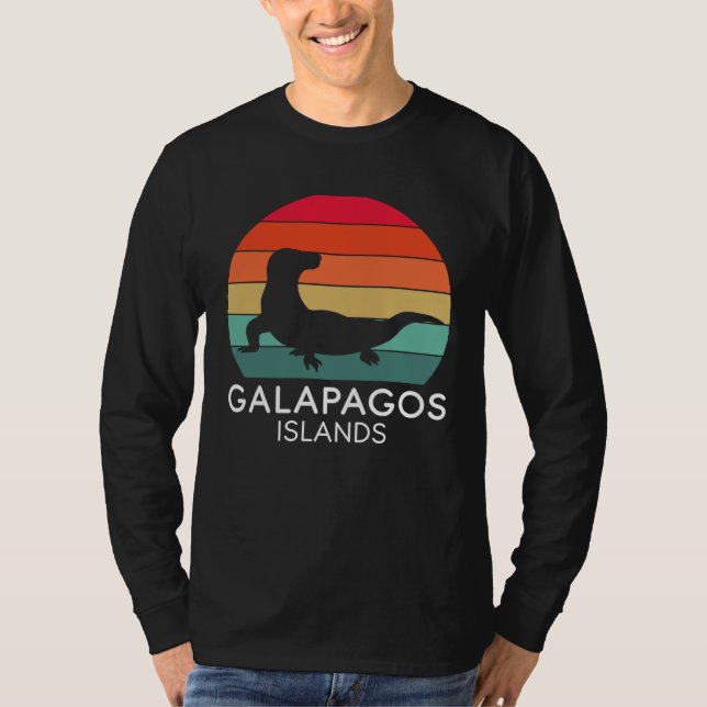 Camiseta Galapagos Islands National Park Lizard Ecuador Oce (Anverso)