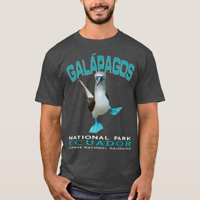Camiseta Galapagos National Park Ecuador Blue Footed (Anverso)