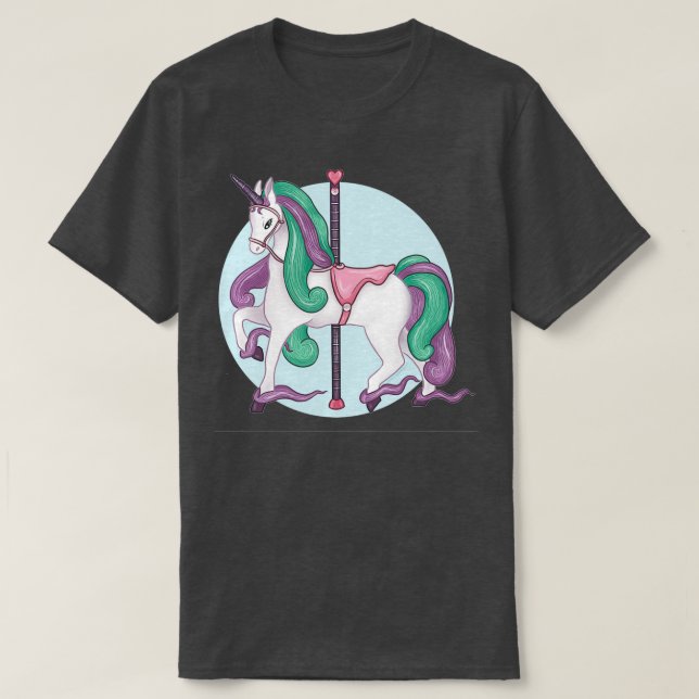 Camiseta Galar Form Rapidash Unicorn Pocster Carouse (Diseño del anverso)