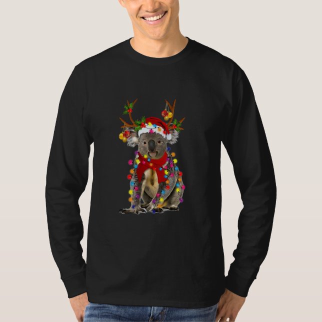 Camiseta Galardonados Navidades de renos de Koala iluminan  (Anverso)