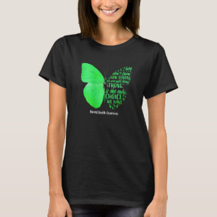 Camiseta Galardonamiento de salud mental de la cinta verde