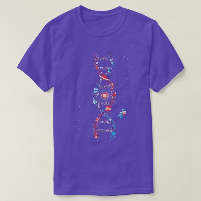 Camiseta Galaxia astronauta del ADN Somos estériles por la  (Diseño del anverso)
