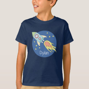 Camiseta Galaxia colorida y nombre del espacio de la nave
