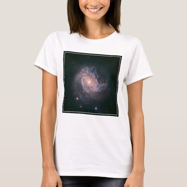 Camiseta Galaxia con espiral obstruida Messier 83.2 (Anverso)