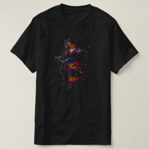 Camiseta Galaxia cósmica del Espíritu Samurai   SOLO EN NEG