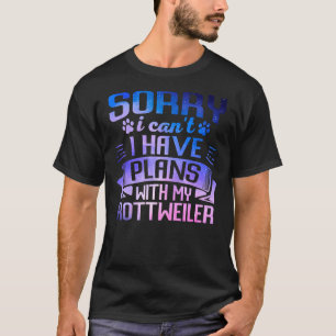 Camiseta Galaxia Cute Rottweiler Perro Galaxia Dueño de Per