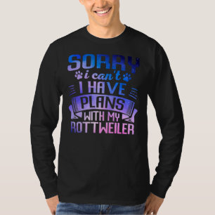 Camiseta Galaxia Cute Rottweiler Perro Galaxia Dueño de Per