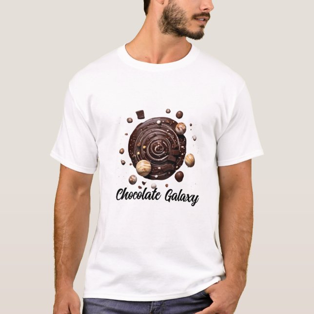 Camiseta Galaxia de chocolate" (Anverso)