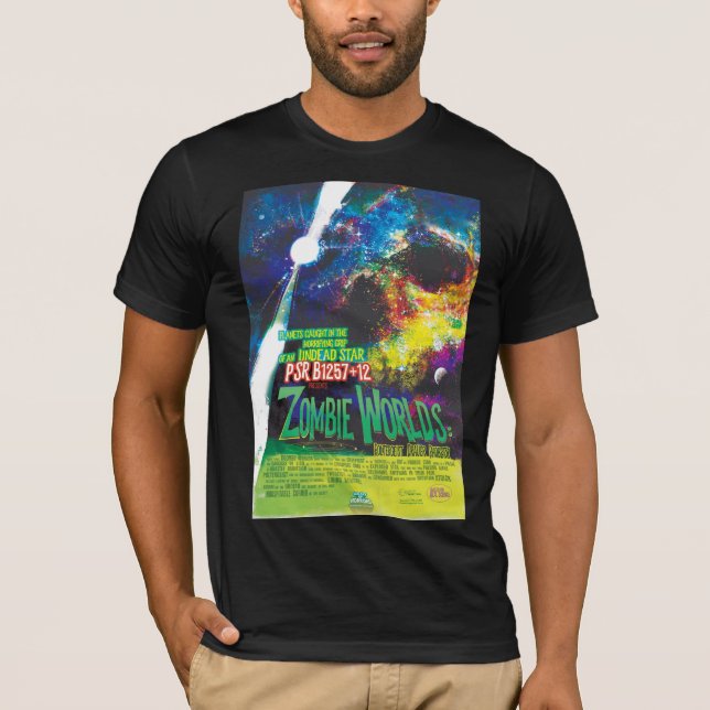 Camiseta Galaxia de Horrores de Halloween en el mundo zombi (Anverso)