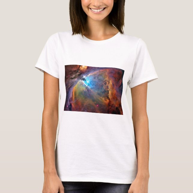 Camiseta galaxia del espacio de la nebulosa de Orión (Anverso)