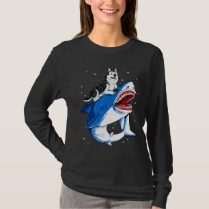 Camiseta Galaxia del espacio de perros Husky Jawsome