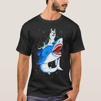 Camiseta Galaxia del espacio del perro Husky