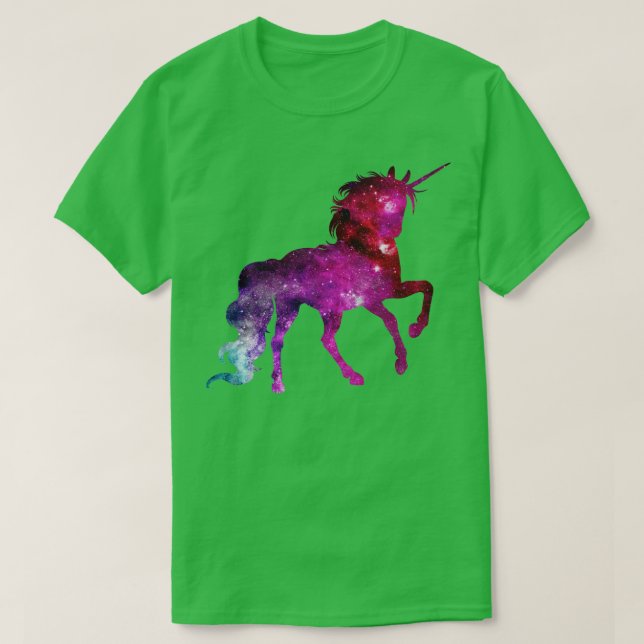 Camiseta Galaxia del espacio espumoso de unicornio (4) (Diseño del anverso)