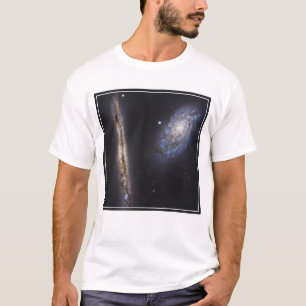 Camiseta Galaxia Edge-On Ngc 4302 y Galaxia inclinada Ngc 4