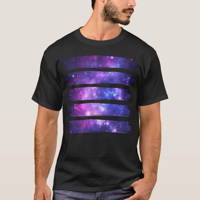 Camiseta Galaxia espacial artística (Anverso)