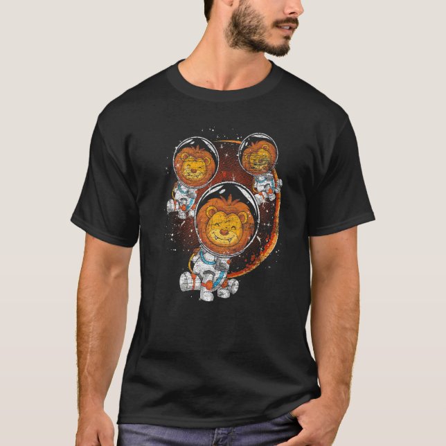 Camiseta Galaxia Espacio Ultraterrestre Animal África Astro (Anverso)